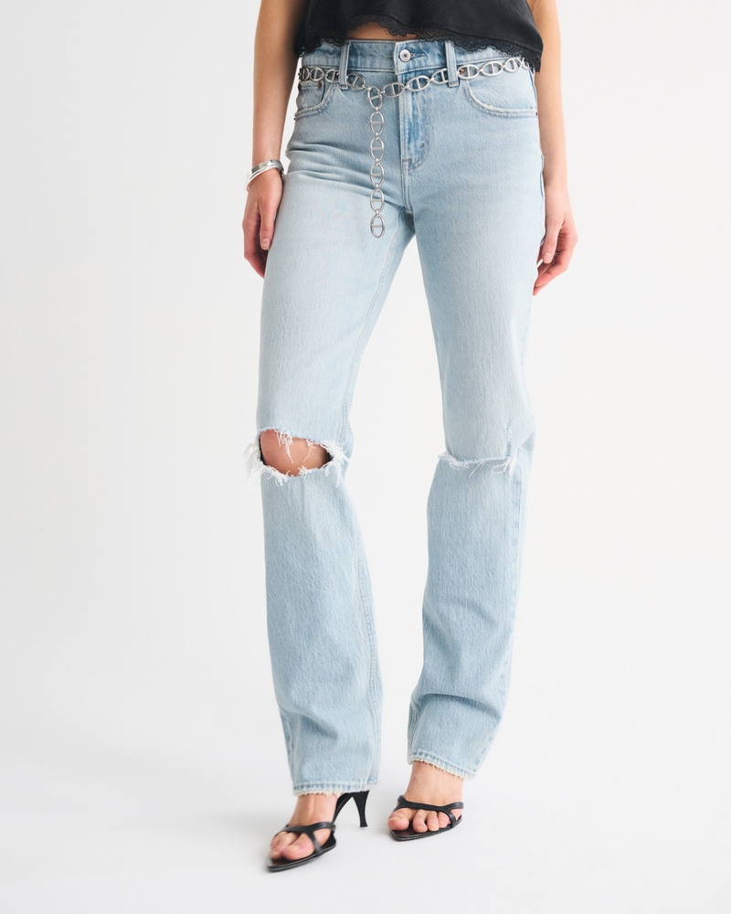 Mid Rise 90s Straight Jean