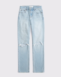 Mid Rise Straight Jeans im 90er-Stil