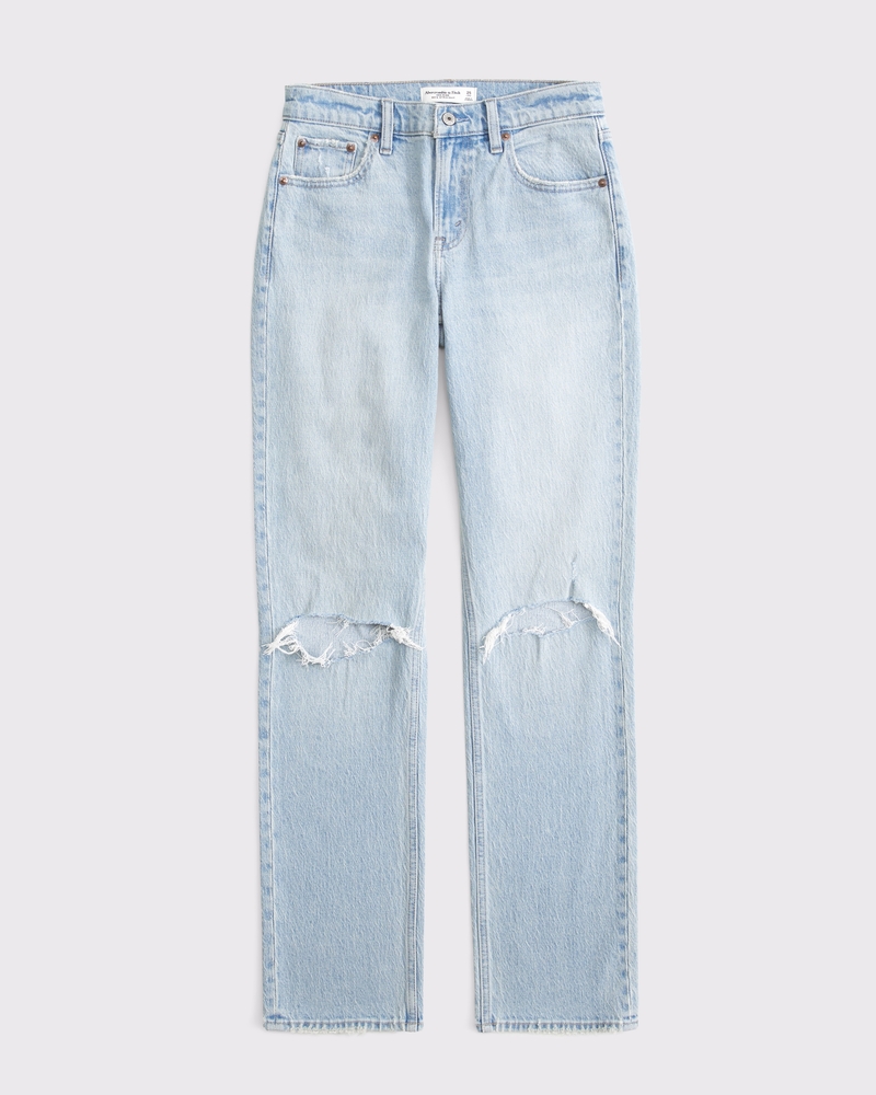 Women's Curve Love Mid Rise 90s Straight Jean | Women's Clearance