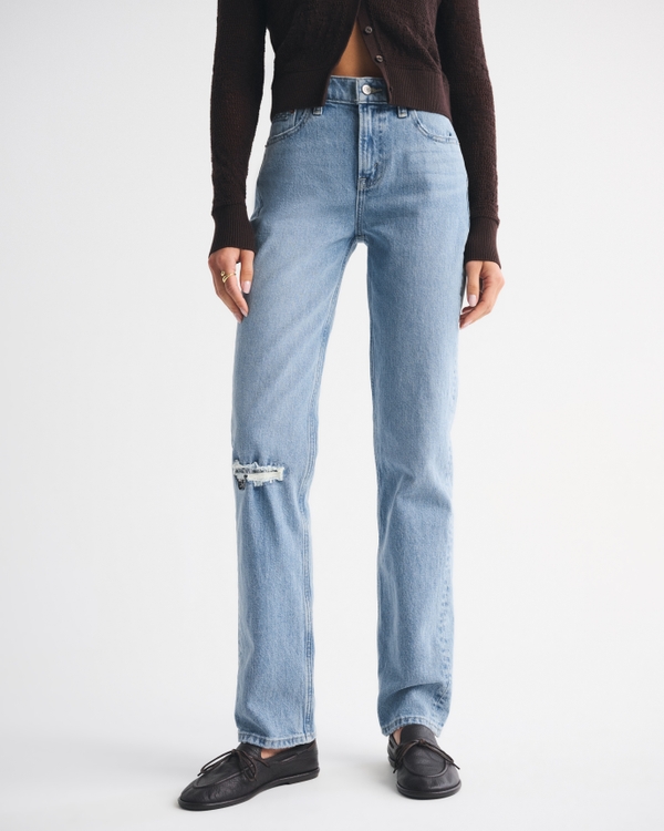 Mid Rise 90s Straight Jean