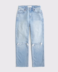 High Rise Cropped Straight Jean