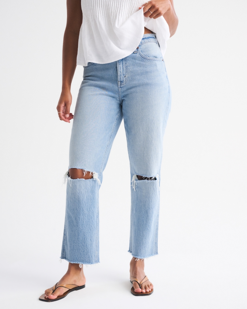 Curve Love High Rise Cropped Straight Jean