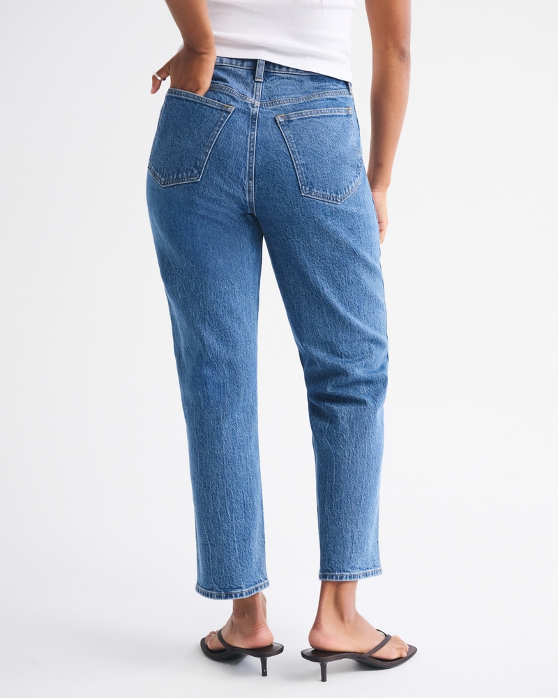 High Rise Cropped Straight Jean