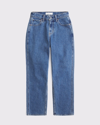 High Rise Cropped Straight Jean