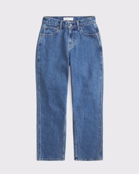 High Rise Cropped Straight Jean