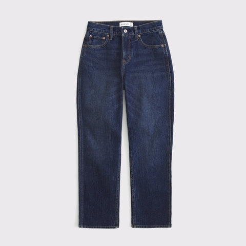 Женские джинсы Abercrombie & Fitch High Rise Cropped Straight Jean