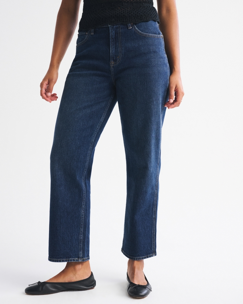 Curve Love High Rise Cropped Straight Jean