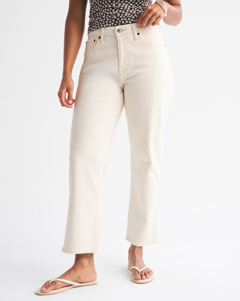 Curve Love High Rise Cropped Straight Jean