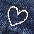 dark heart embroidery