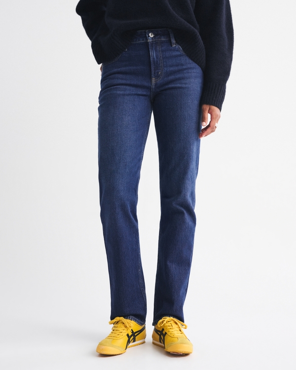 Curve Love Mid Rise 90s Straight Jean, Dark view 2