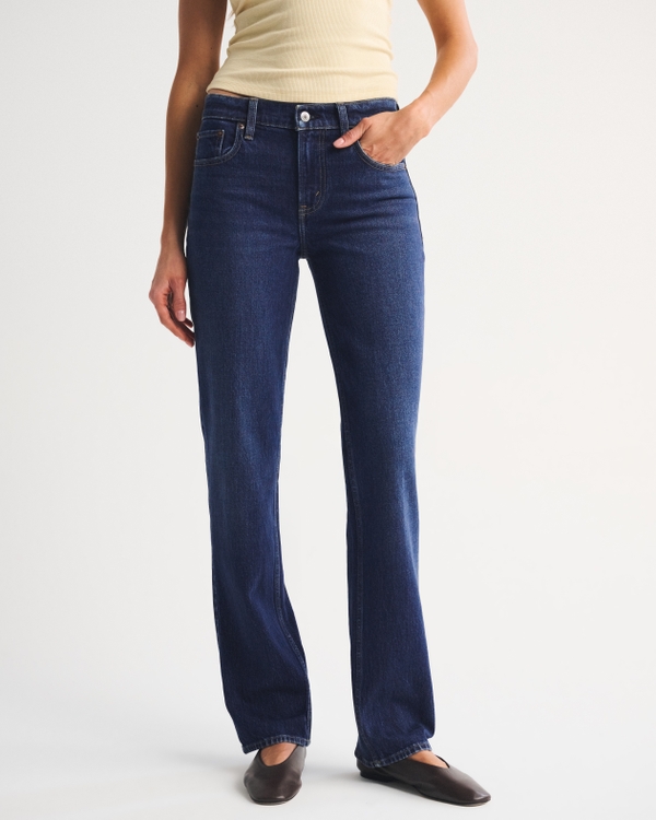 Mid Rise 90s Straight Jean, Dark view 2