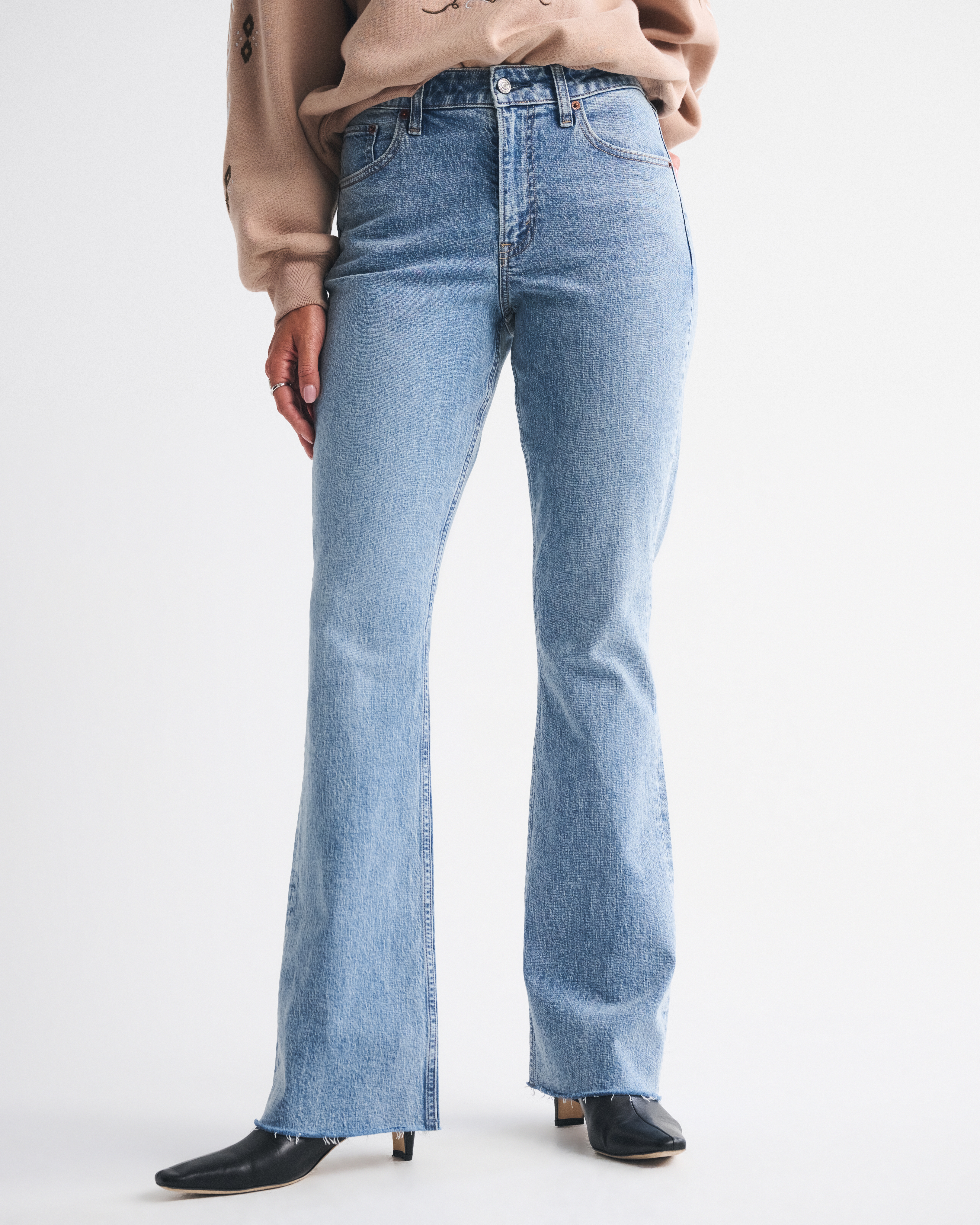 Abercrombie & Fitch Curve Love High Rise Bootcut Jean