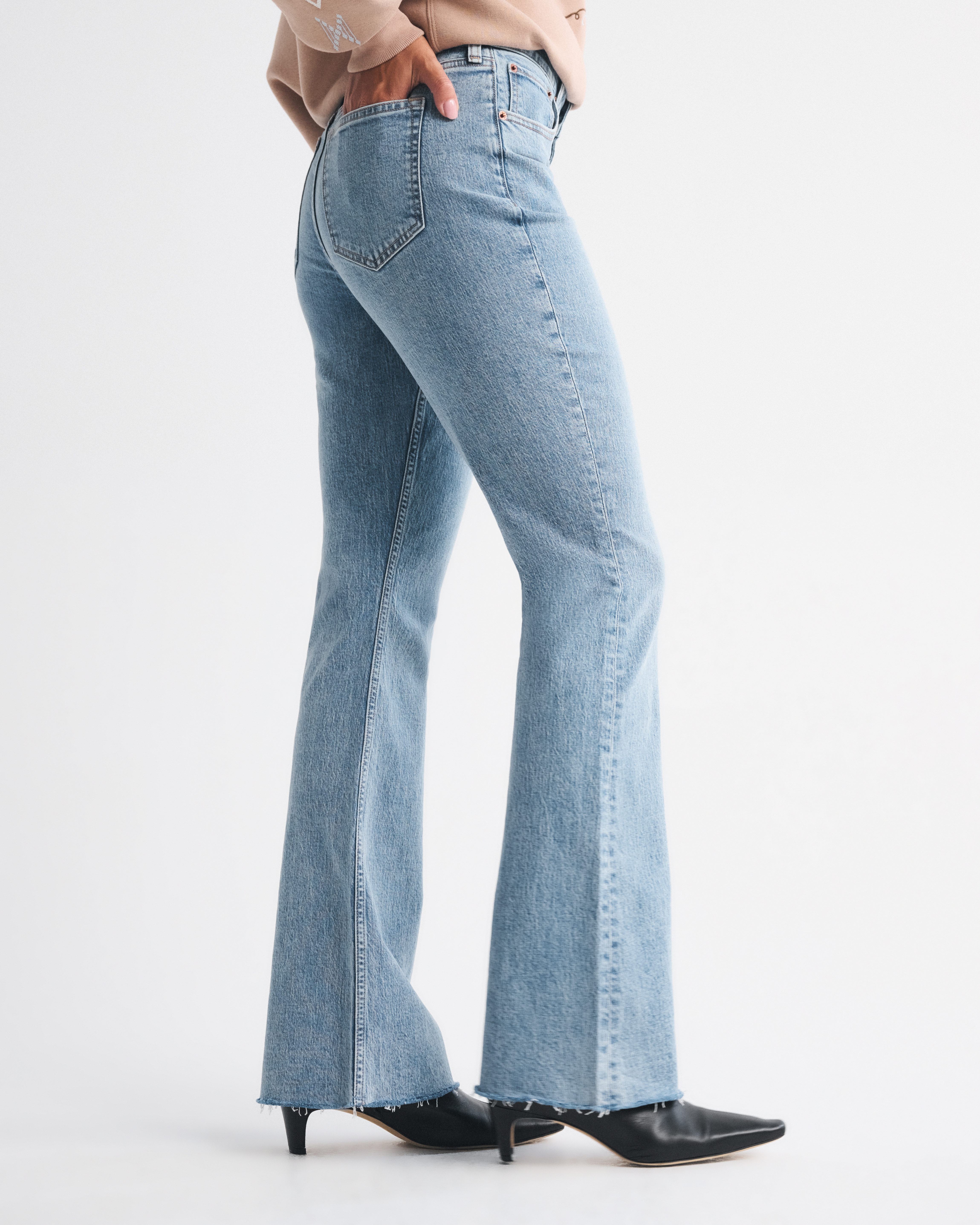 Abercrombie & Fitch Curve Love High Rise Bootcut Jean