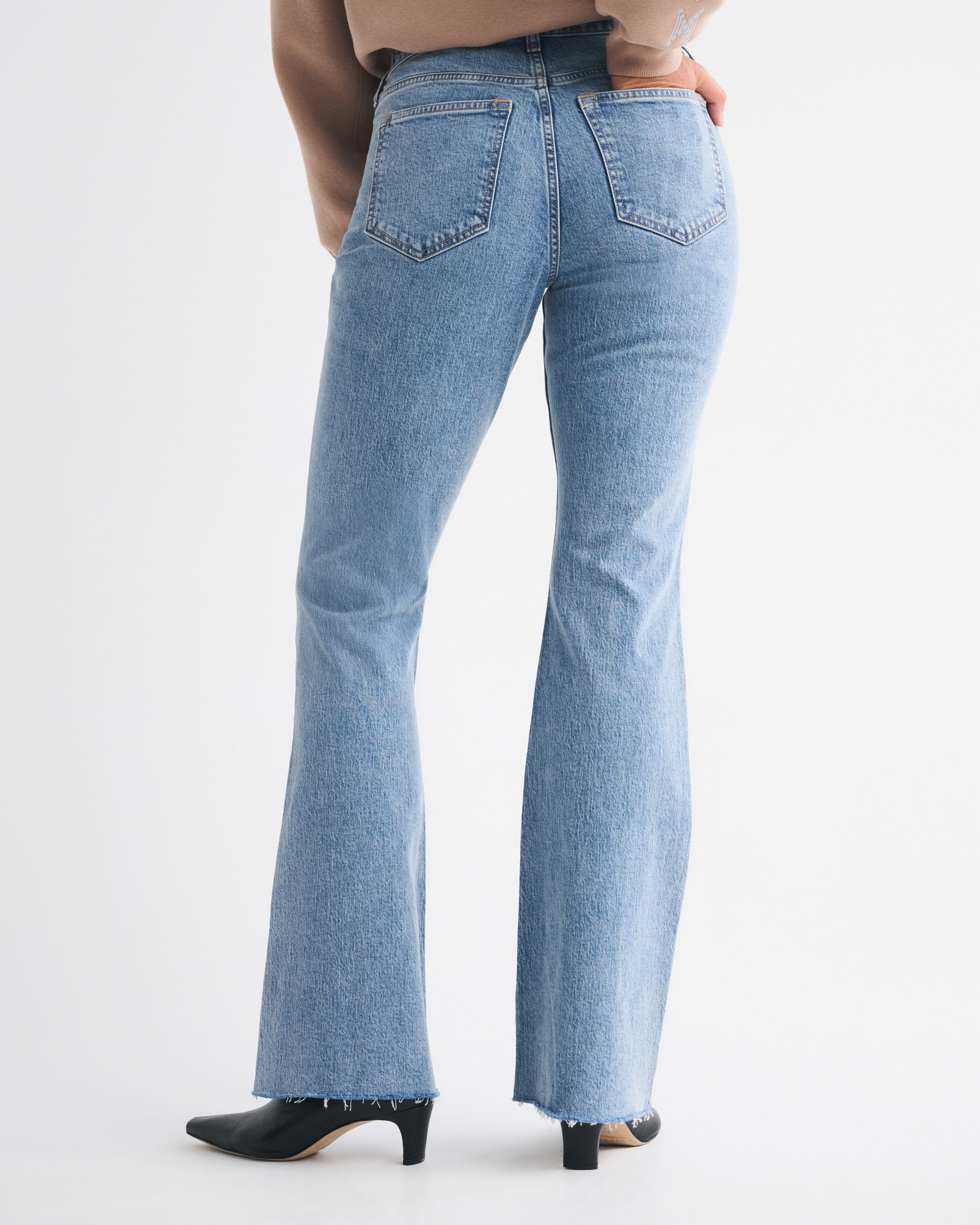 Abercrombie & Fitch Curve Love High Rise Bootcut Jean