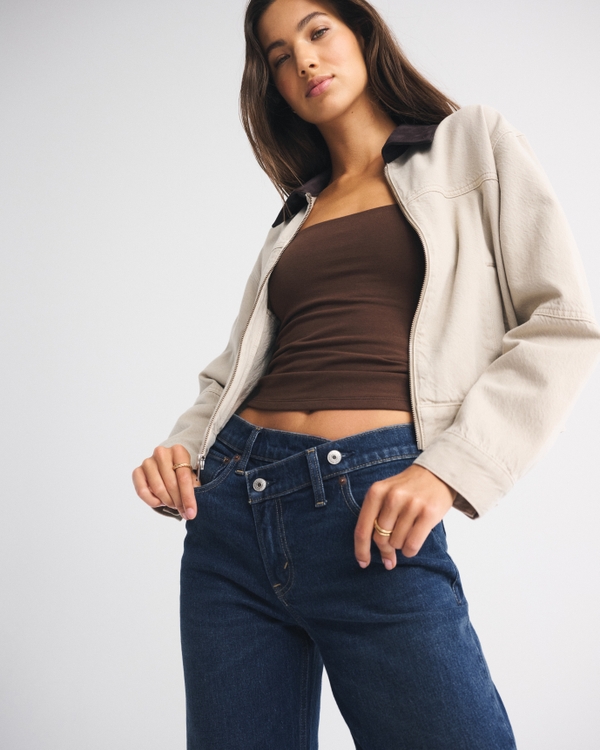 High Rise 90s Relaxed Crossover Waistband Jean