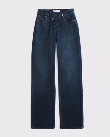High Rise 90s Relaxed Crossover Waistband Jean