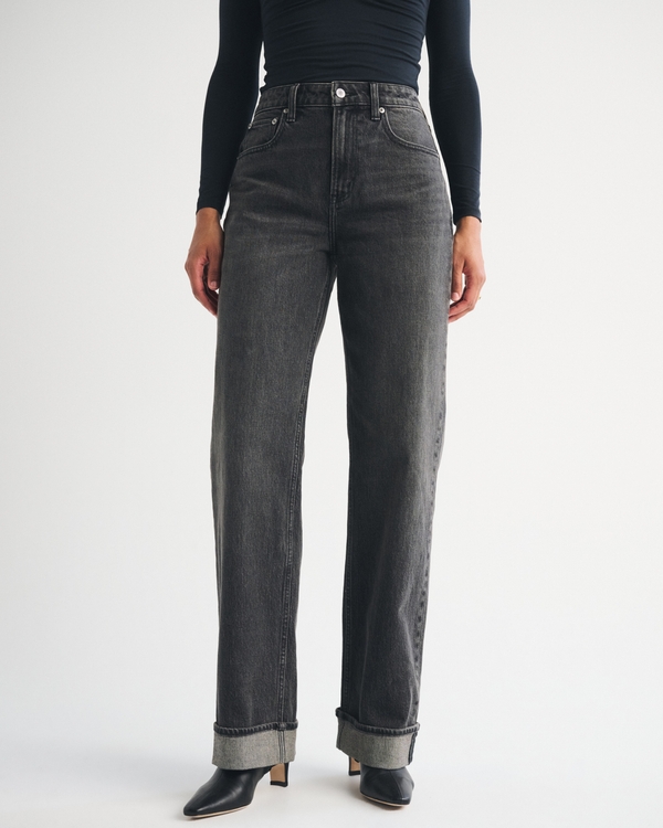 Curve Love High Rise 90s Relaxed Cuffed Hem Jean