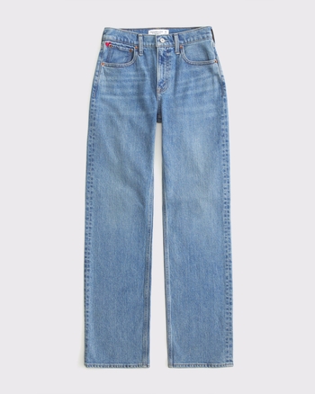 Women's Curve Love High Rise 90s Relaxed Jean | Women's Bottoms | Abercrombie.com