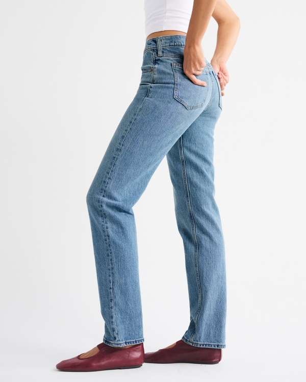 Mid Rise 90s Straight Jean