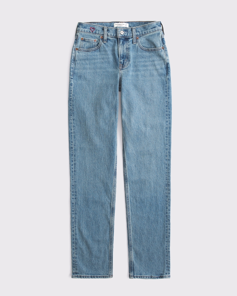 Mid Rise 90s Straight Jean
