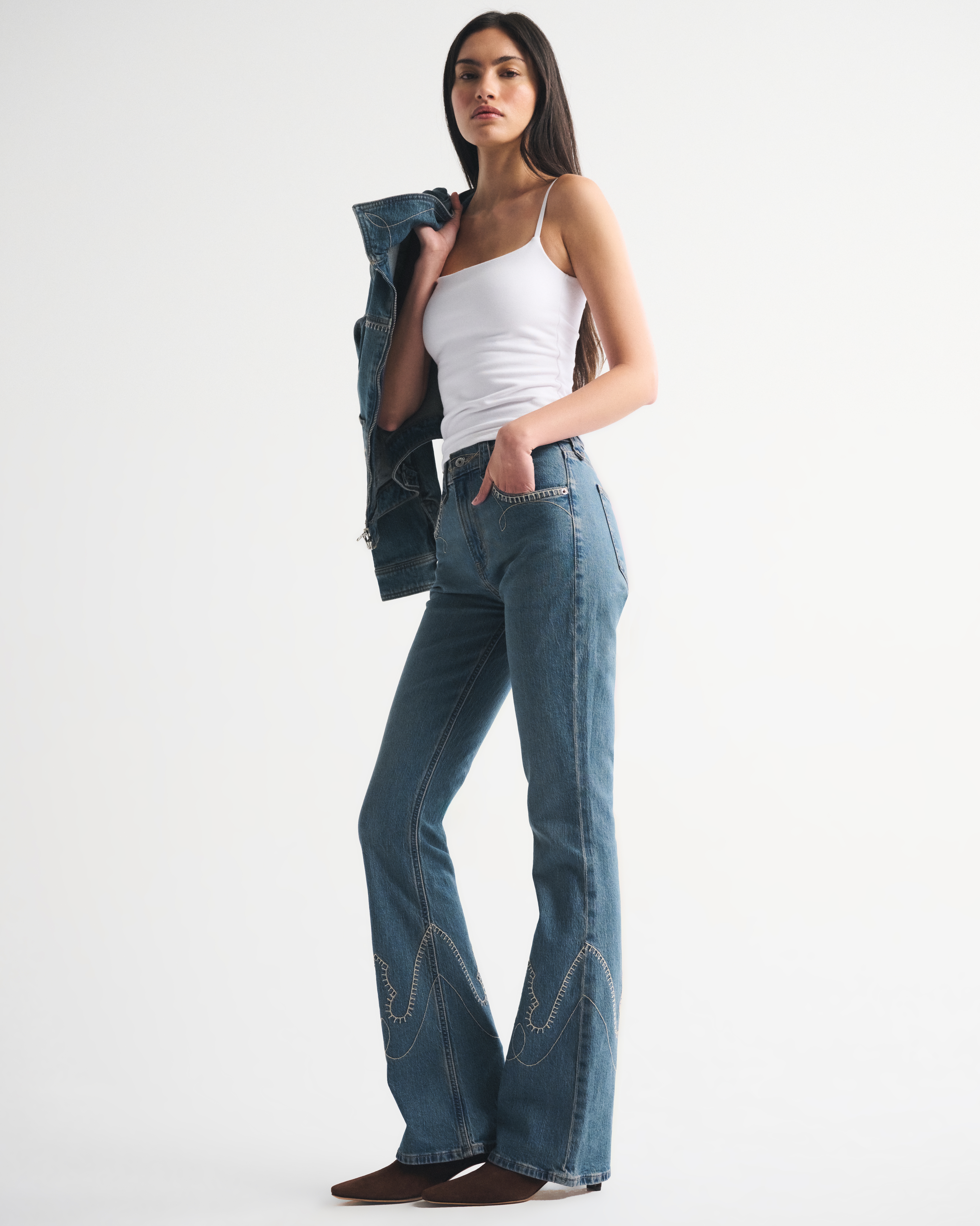 Abercrombie & Fitch High Rise Bootcut Jean