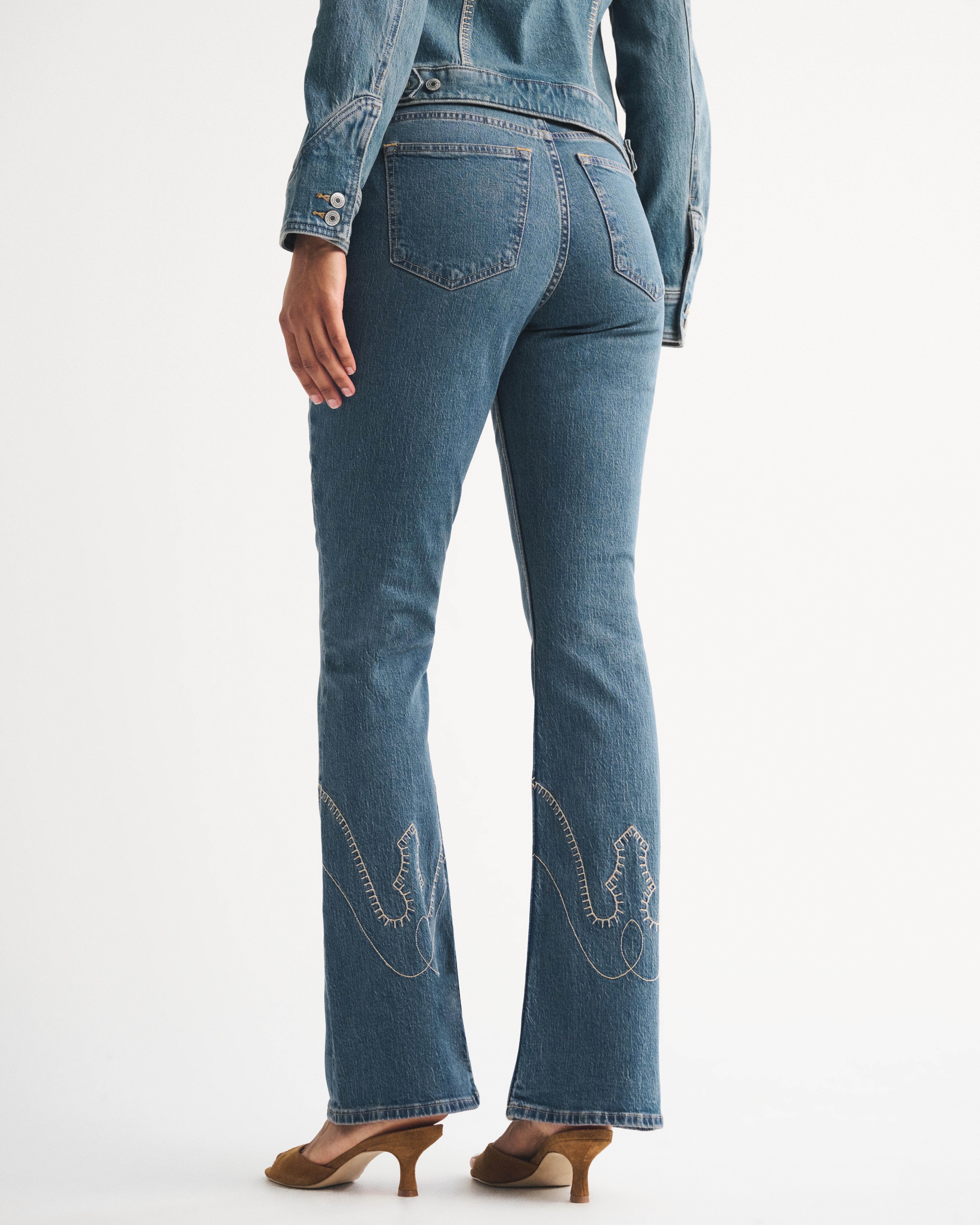 Abercrombie & Fitch Curve Love High Rise Bootcut Jean