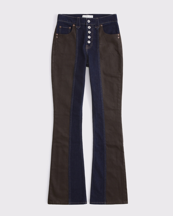 Curve Love High Rise Bootcut Jean, Dark Coated Mix view 1