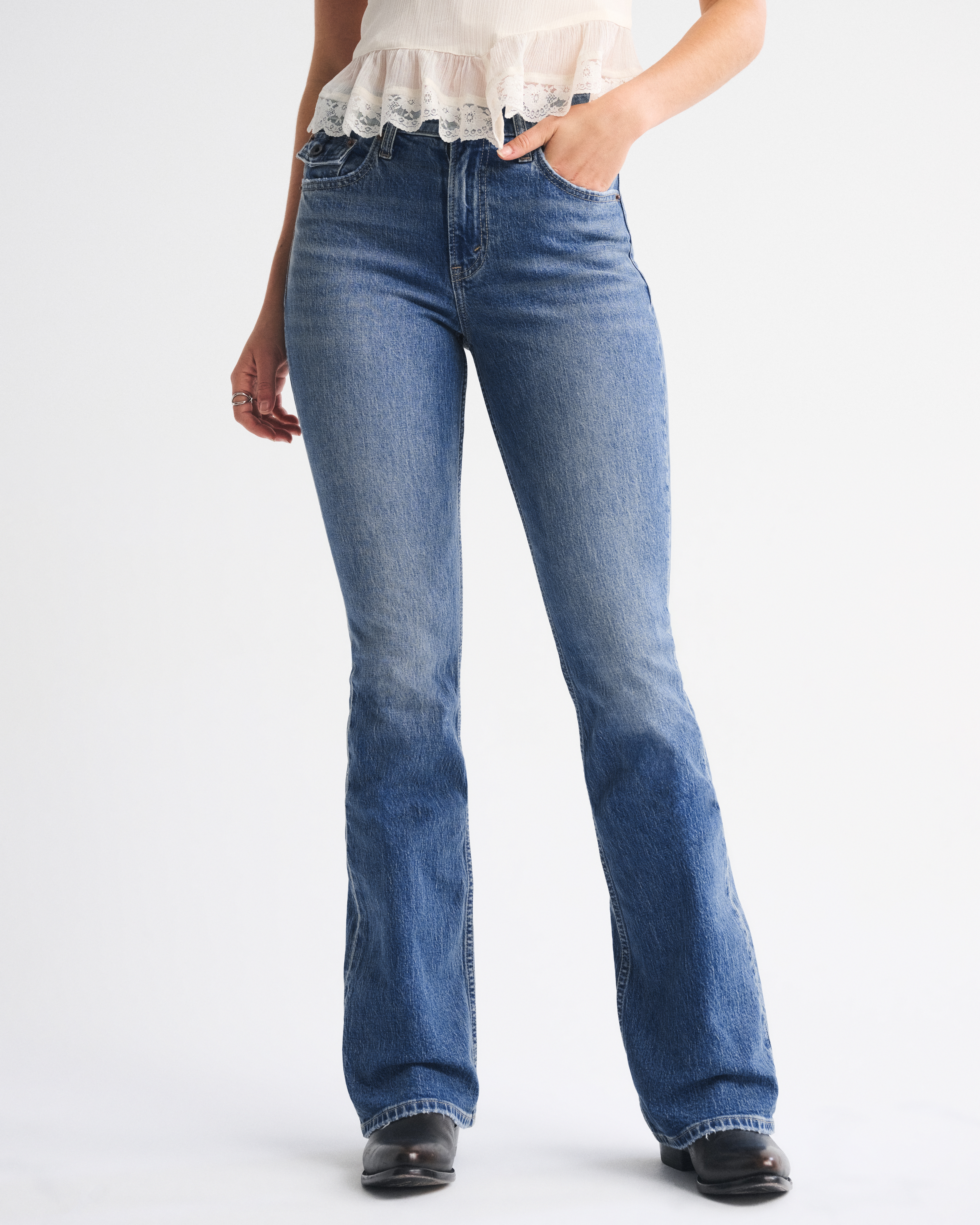 Abercrombie & Fitch High Rise Bootcut Jean