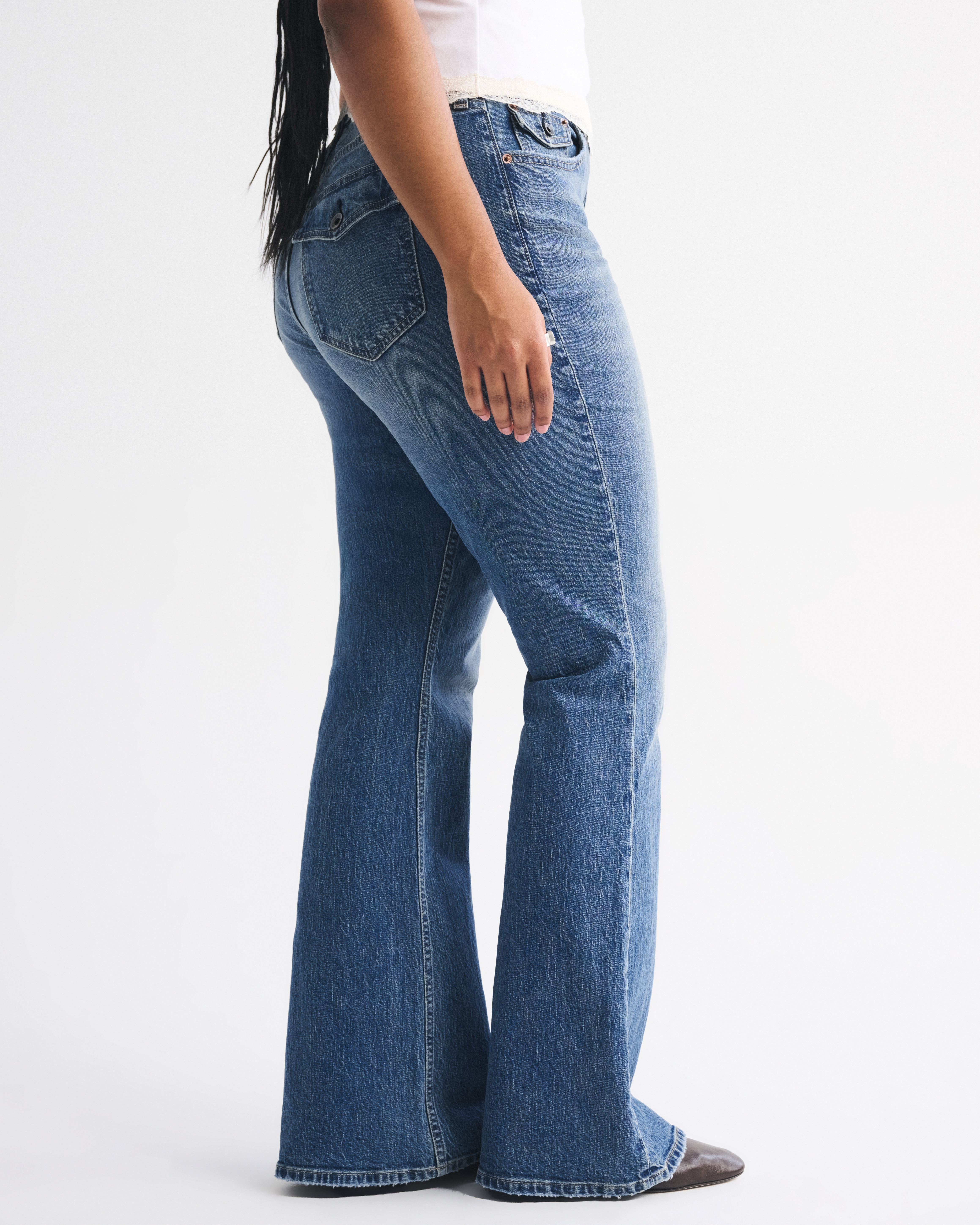 Abercrombie & Fitch Curve Love High Rise Bootcut Jean