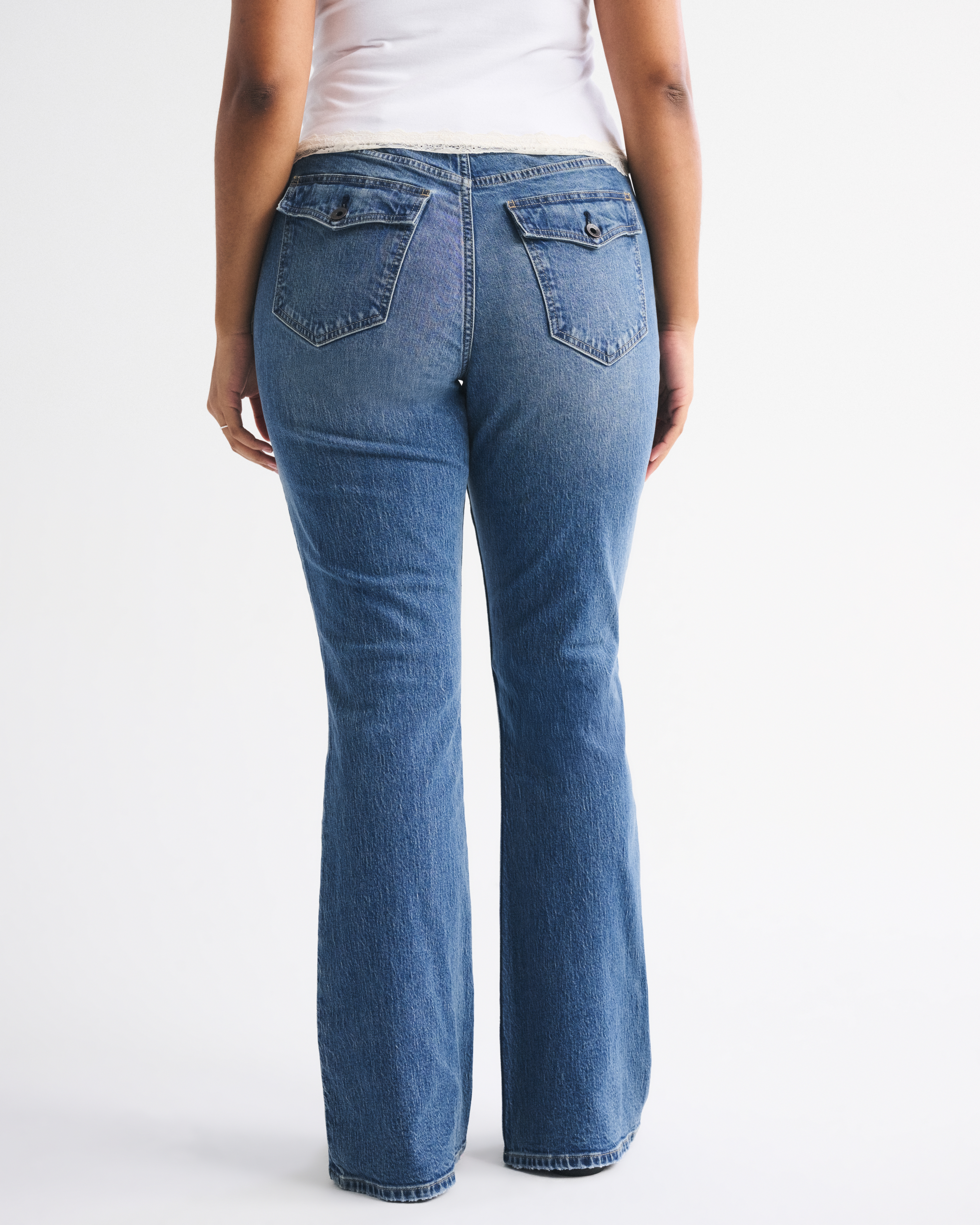 Abercrombie & Fitch Curve Love High Rise Bootcut Jean