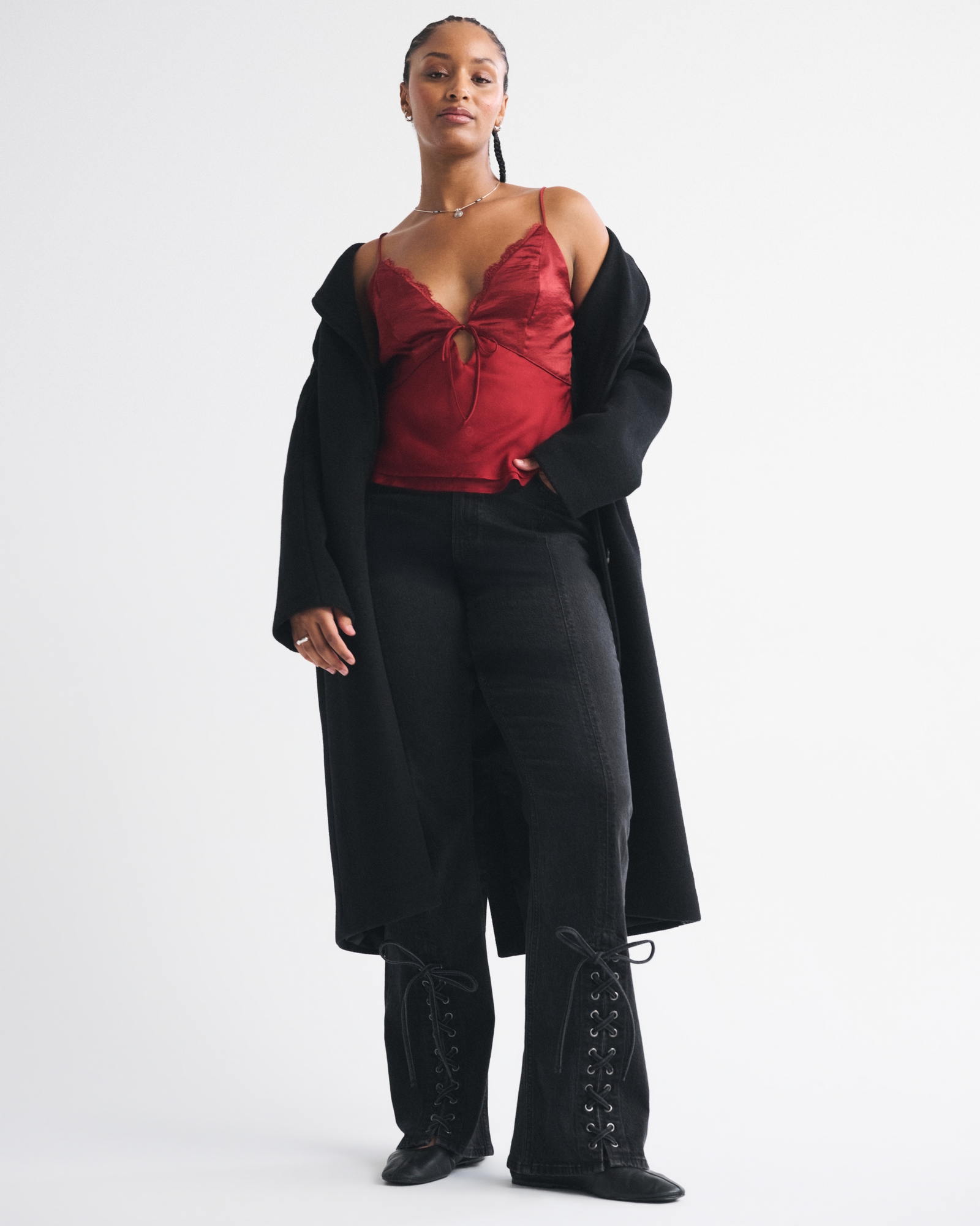 Curve Love High Rise Bootcut Lace Jean