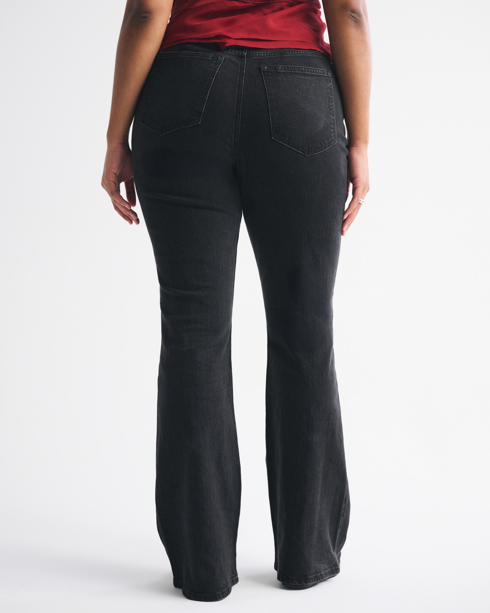 Curve Love High Rise Bootcut Studded Split-Vent Hem Jean