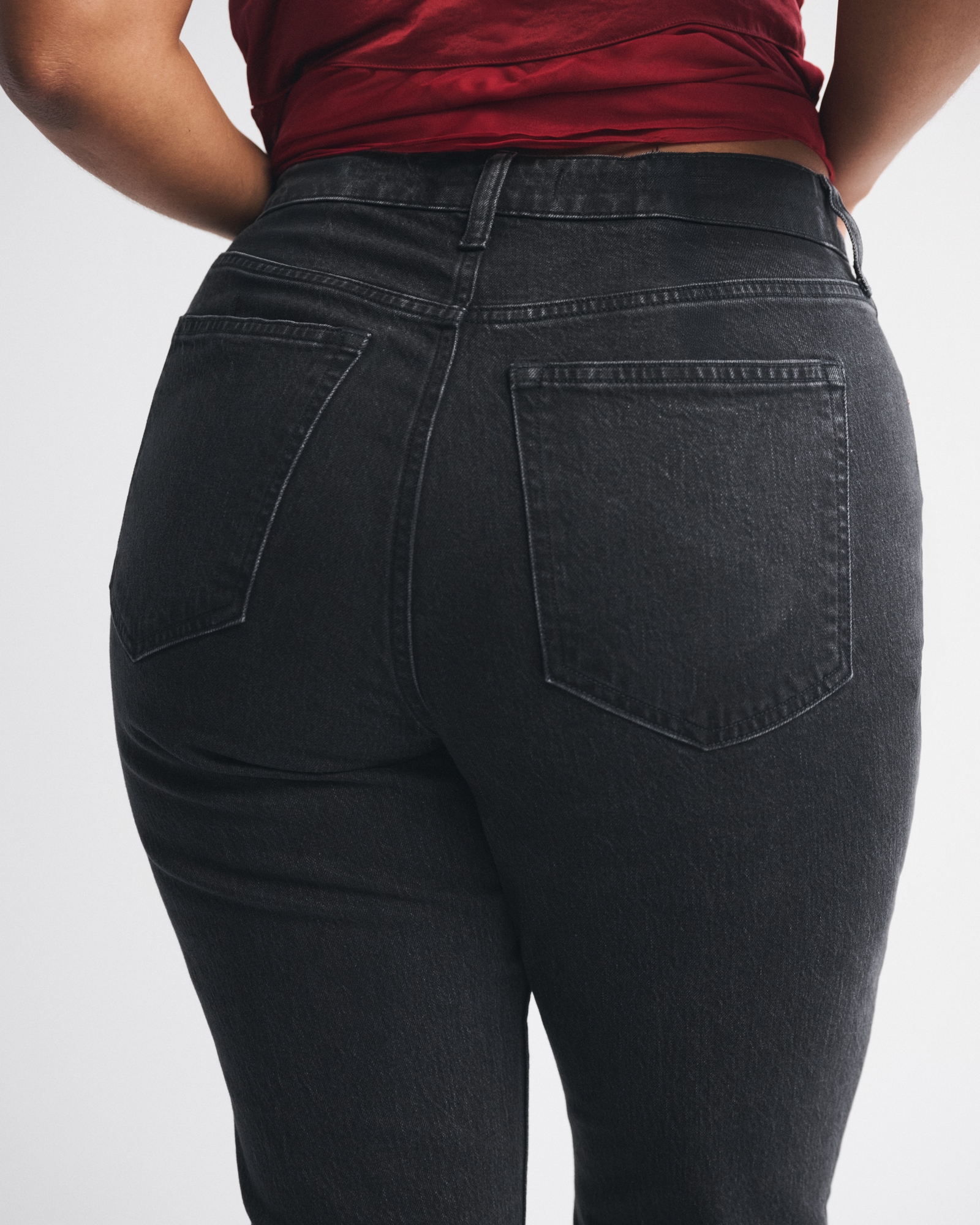 Curve Love High Rise Bootcut Studded Split-Vent Hem Jean