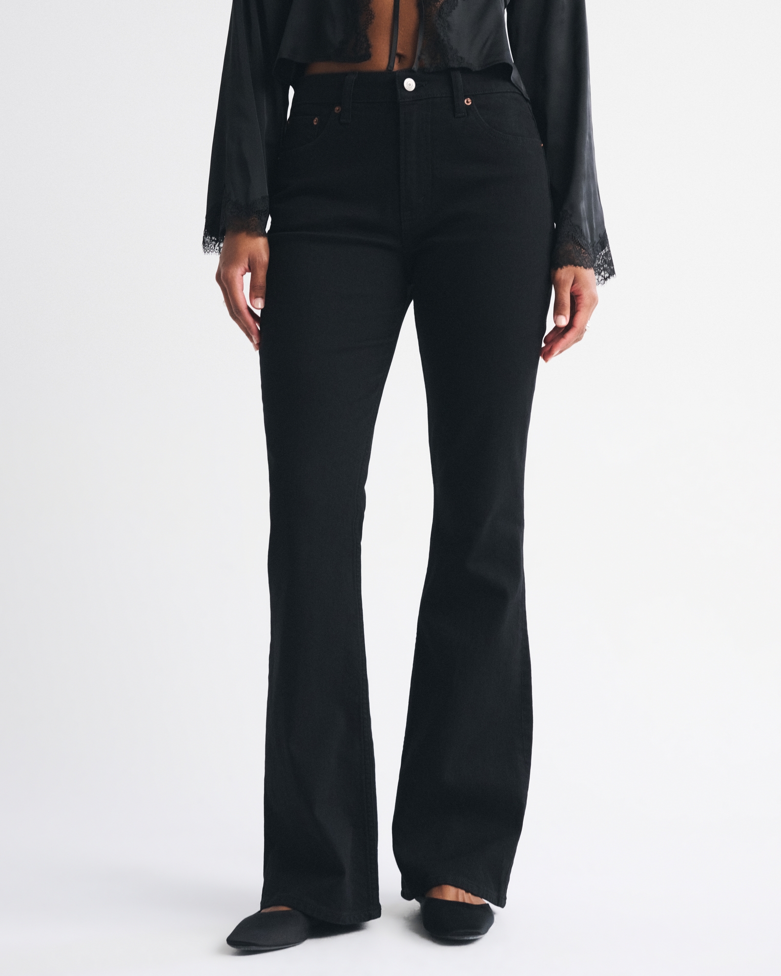 Curve Love High Rise Bootcut Studded Split-Vent Hem Jean