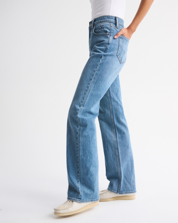 High Rise 90s Relaxed Dallas Cowboys Embroidered Jean