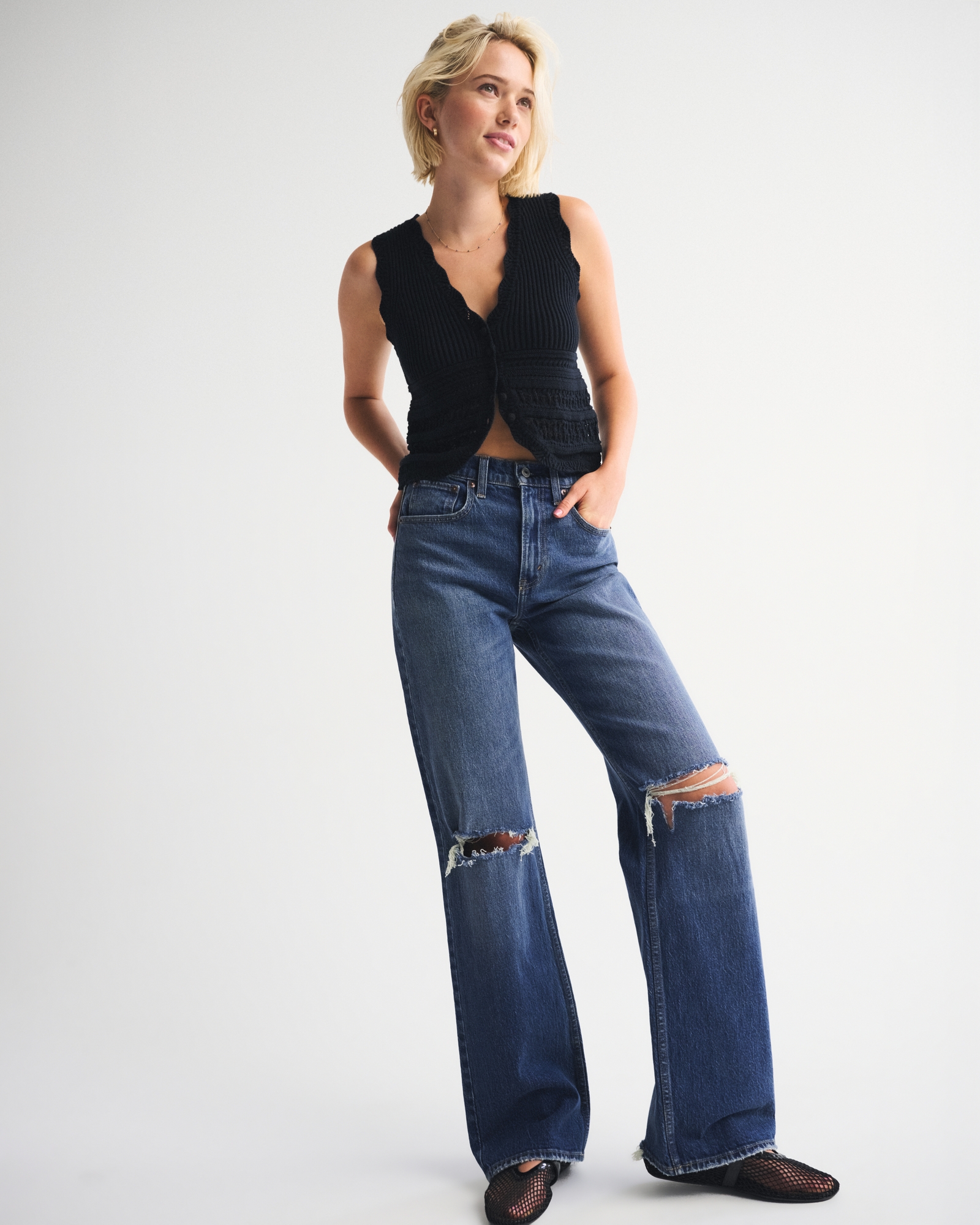 High Rise 90s Relaxed Patchwork Jean
