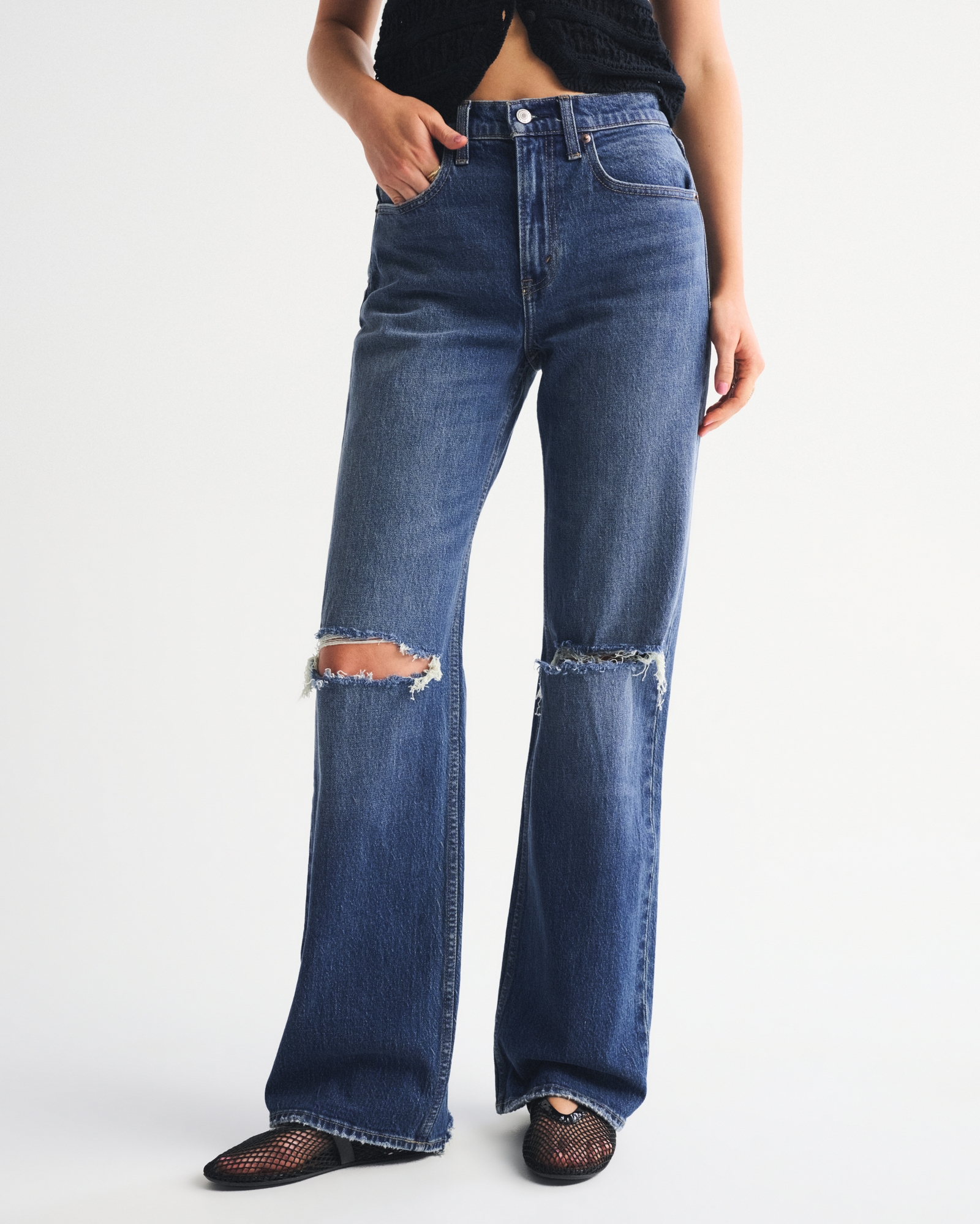 High Rise 90s Relaxed Patchwork Jean