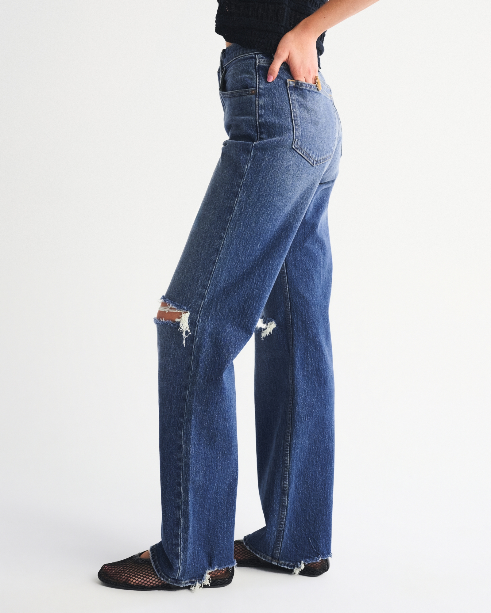 High Rise 90s Relaxed Patchwork Jean