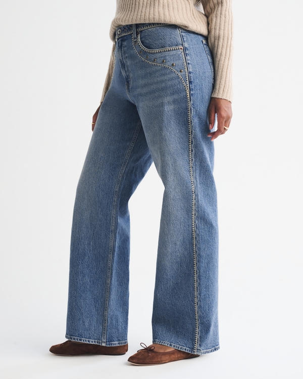 Curve Love High Rise 90s Relaxed Studded Jean