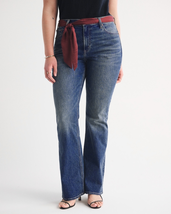 High Rise Bootcut Belted Jean
