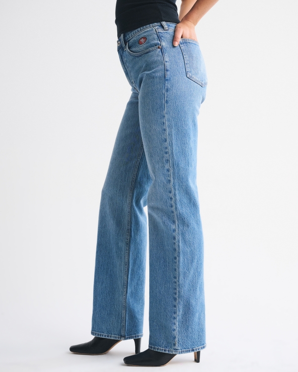 High Rise 90s Relaxed San Francisco 49ers Embroidered Jean