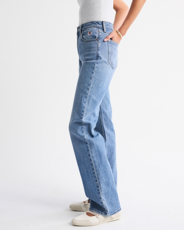 High Rise 90s Relaxed Kansas City Chiefs Embroidered Jean