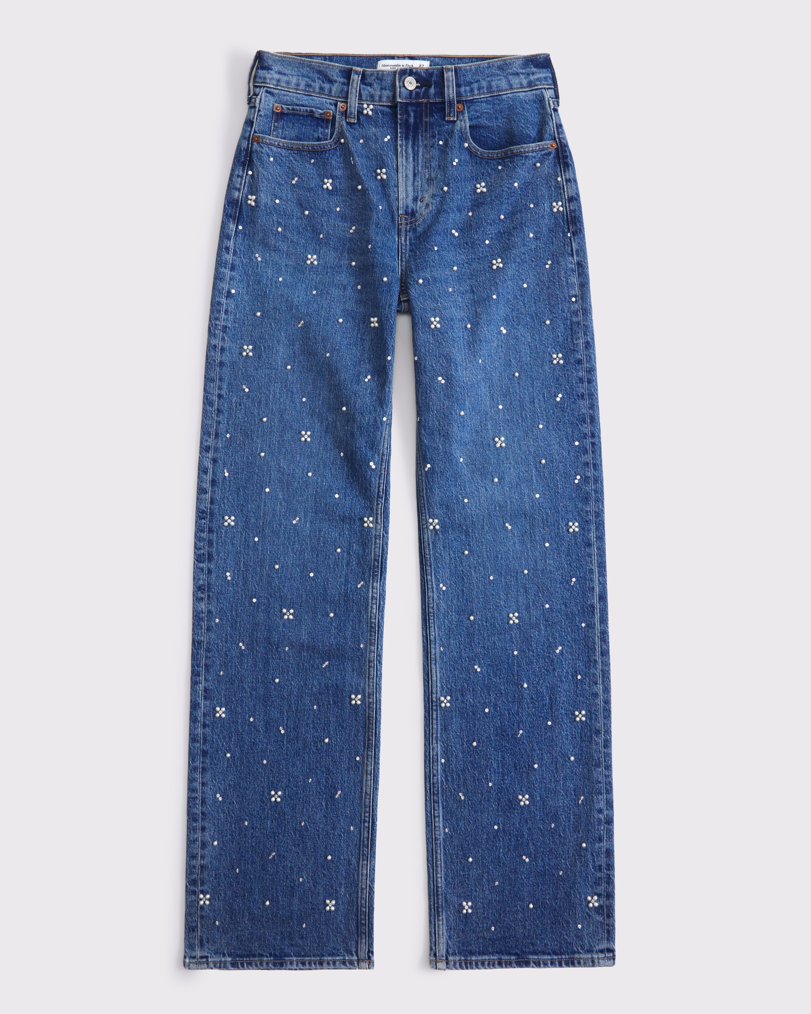 High Rise 90s Relaxed Studded Jean