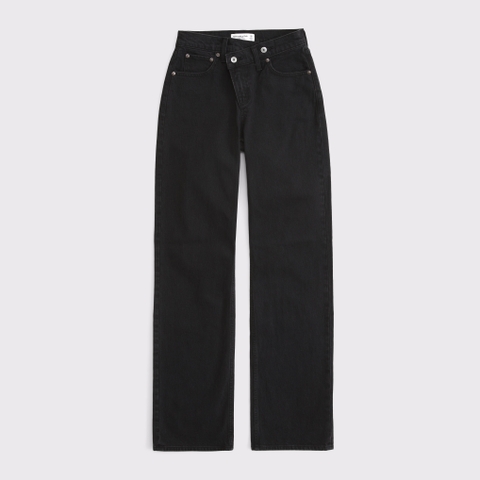 Женские джинсы Abercrombie & Fitch High Rise 90s Relaxed Crossover Waistband Jean