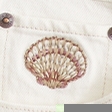 ecru shell embroidery