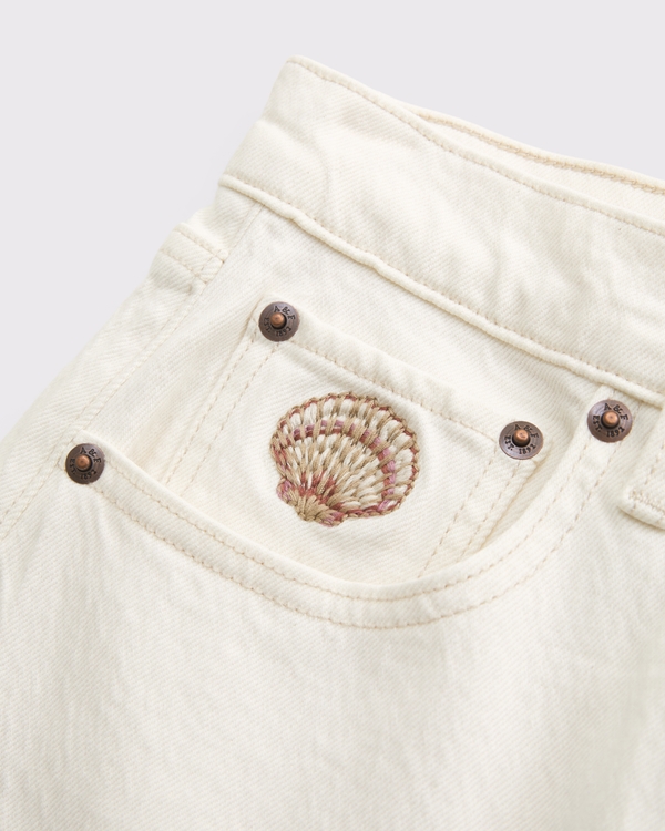 Curve Love High Rise 90s Relaxed Shell Embroidered Jean