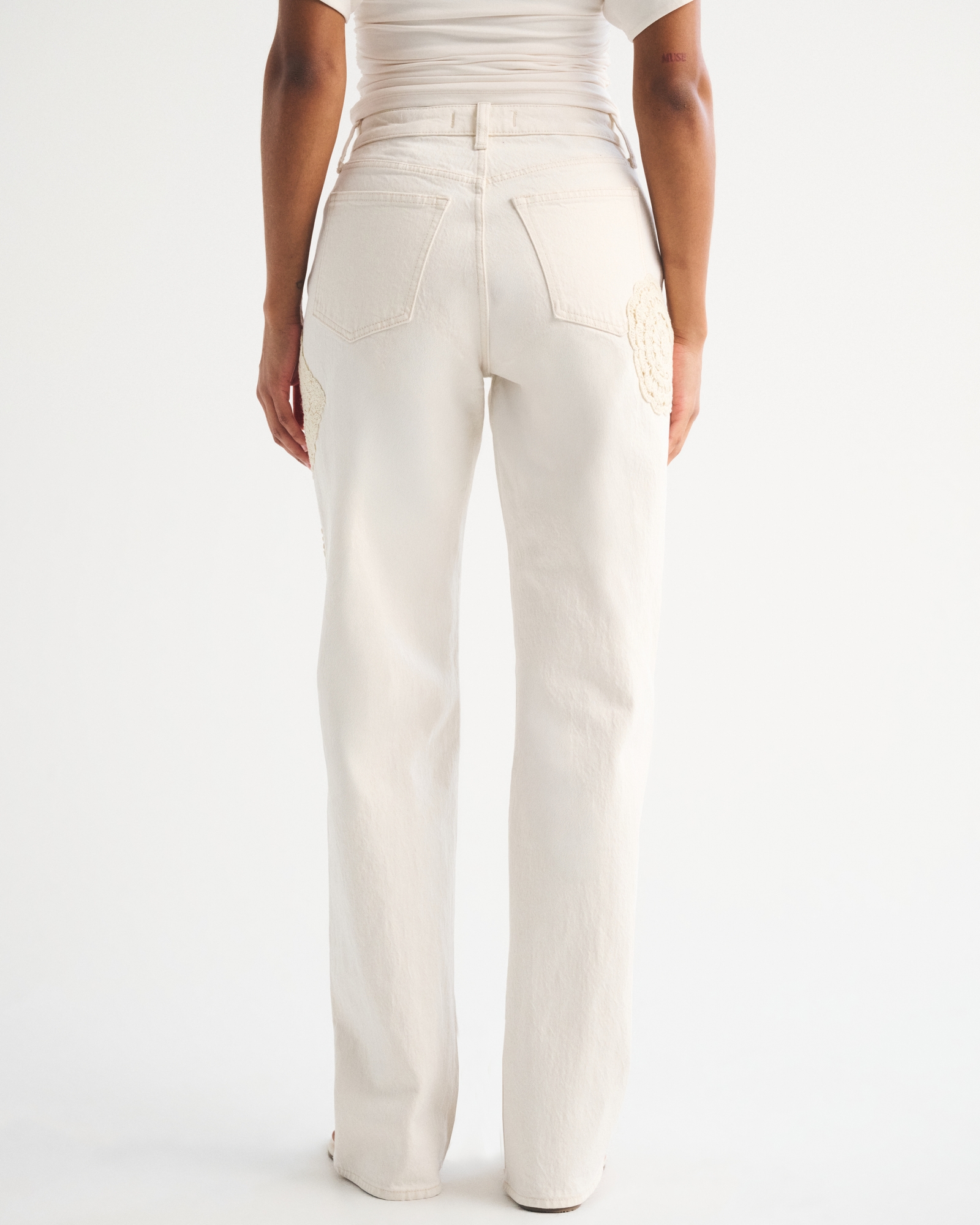 Curve Love High Rise 90s Relaxed Crochet-Style Jean