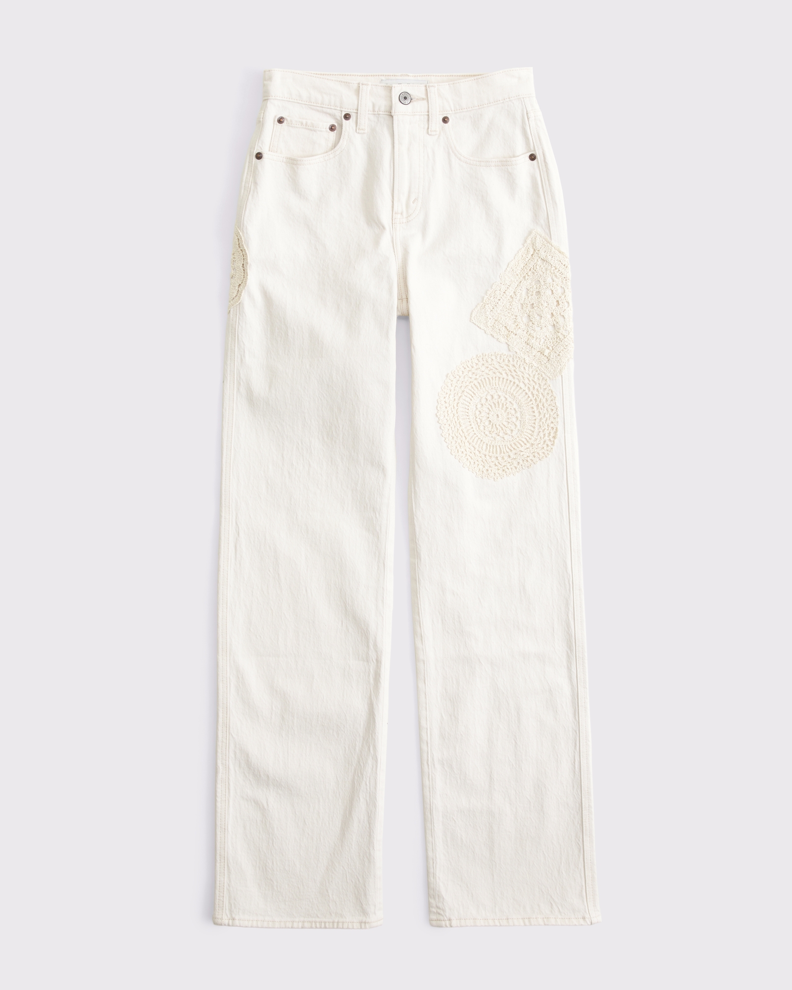 Women's Curve Love High Rise 90s Relaxed Crochet-Style Jean