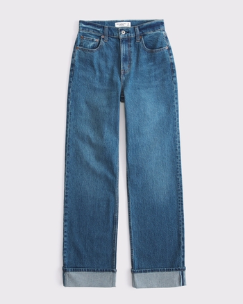 High Rise 90s Relaxed Cuffed Hem Jean
