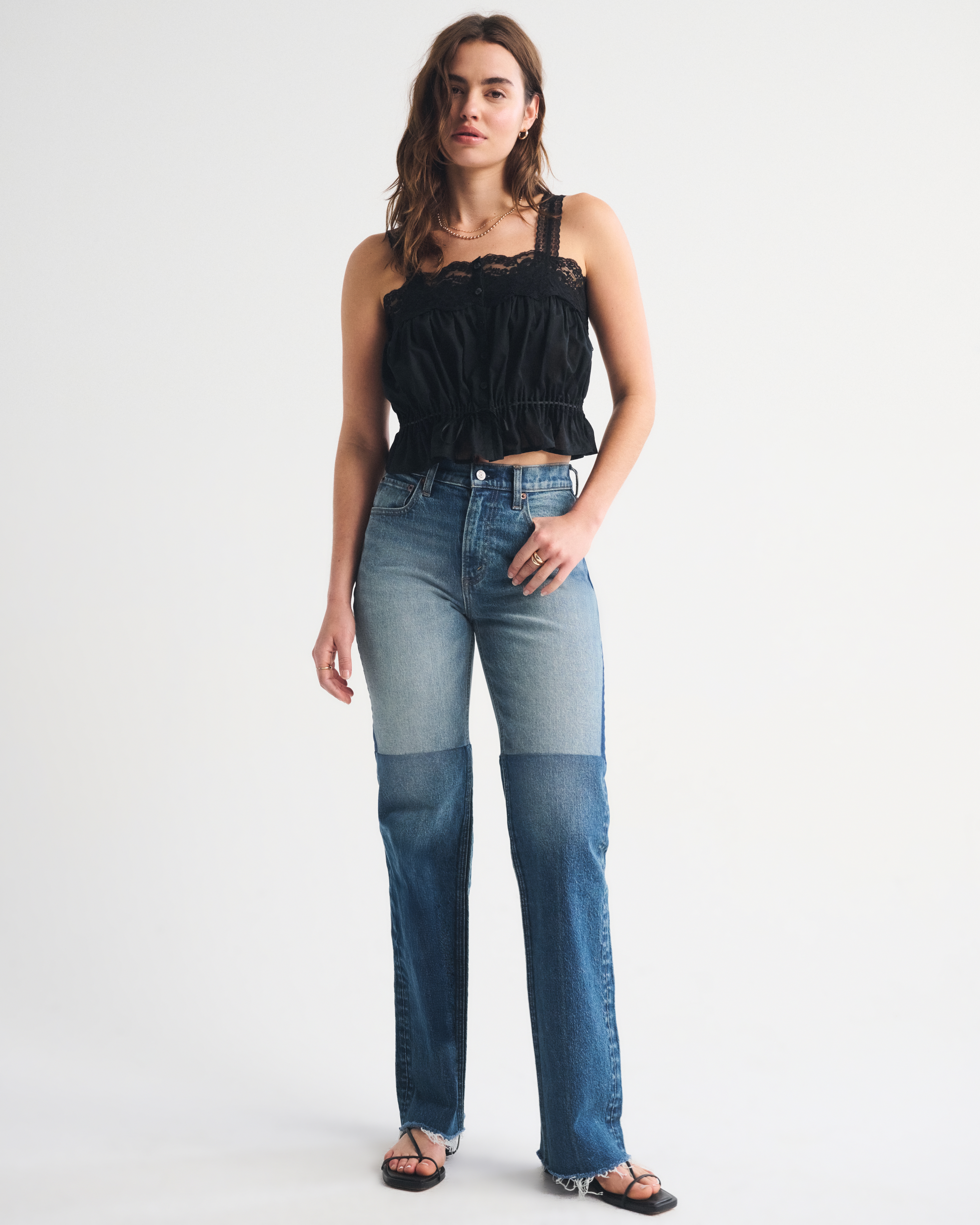 Женские джинсы Abercrombie & Fitch High Rise 90s Relaxed Reworked Jean — фото 2